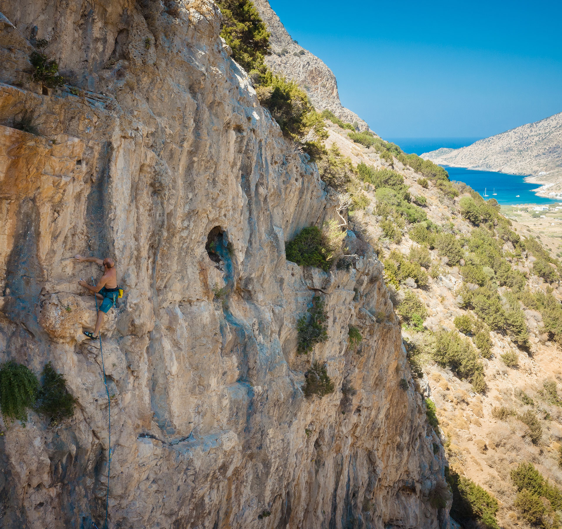 Climbing in Sifnos
